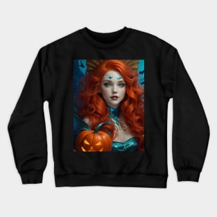 Red Halloween Beauty Crewneck Sweatshirt